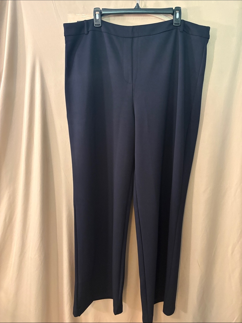 Express Black Straight-Leg Ponte Pants